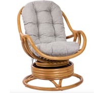 Кресло-качалка RattanDesign KARA МИ с подушкой, цвет Мёд 013010