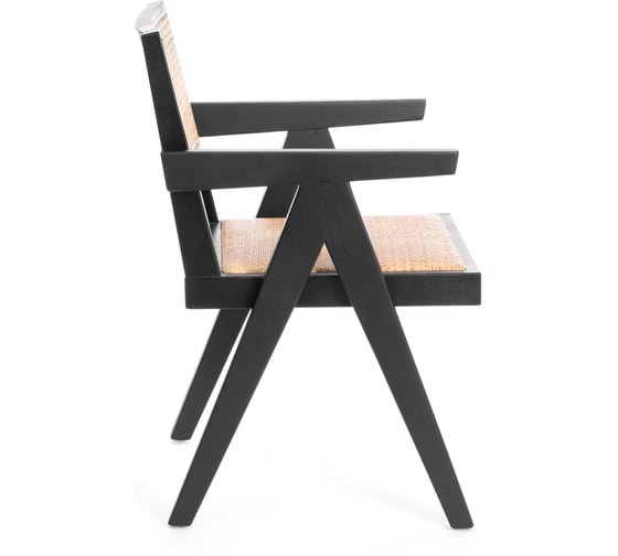 Комплект кресел Tetchair LOKI дерево вяз/ротанг, черный, 2 шт 24339