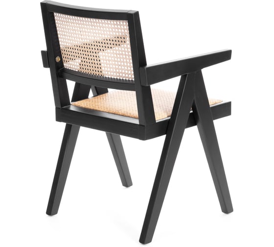 Комплект кресел Tetchair LOKI дерево вяз/ротанг, черный, 2 шт 24339