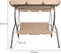 Качели садовые DASWERK COMFORT SC-003, 3 места, Ш170хГ110хВ153, мягкое сиденье, кофейный, 680052 9