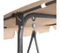 Качели садовые DASWERK COMFORT SC-003, 3 места, Ш170хГ110хВ153, мягкое сиденье, кофейный, 680052 14