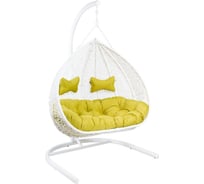 Подвесное кресло для двоих Экодизайн GEMINI White Y0070 (W)