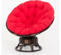 Кресло-качалка Vinotti PAPASAN 23/01В Темный Коньяк Красная Подушка