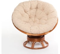 Кресло-качалка Vinotti PAPASAN 23/01В Коньяк Подушка Рогожка