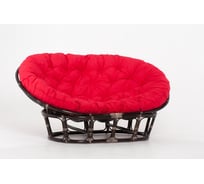 Кресло Vinotti MAMASAN 23/02 Темный Коньяк Красная подушка