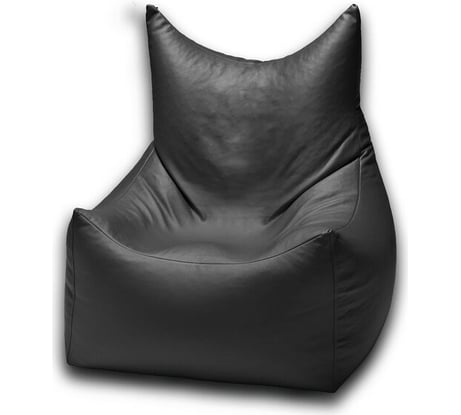 Мешок для сидения Mypuff Вилли трон размер XXL экокожа черный подушка 30x30 в комплекте villi_057