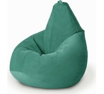 Мешок для сидения Mypuff груша размер Компакт L мебельная ткань киви темный ментол bm_537