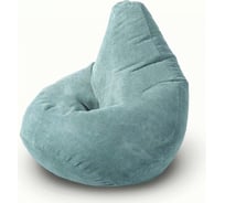 Мешок для сидения Mypuff груша размер Компакт L объемный велюр ментол bm_504