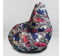 Мешок для сидения Mypuff Супер кар груша размер Стандарт XXL оксфорд b_606