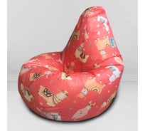 Мешок для сидения Mypuff Фешн лама груша размер Стандарт XXL оксфорд b_604