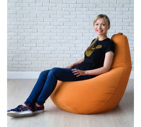Мешок для сидения Mypuff груша размер Стандарт XXL мебельная ткань лисий b_473