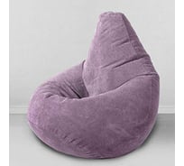 Мешок для сидения Mypuff груша размер Стандарт XXL объемный велюр сирень b_503