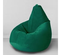 Мешок для сидения Mypuff груша размер Комфорт XXXL мебельная ткань темный изумруд bbb_469