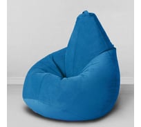 Мешок для сидения Mypuff груша размер Комфорт XXXL мебельная ткань сине-голубой bbb_538