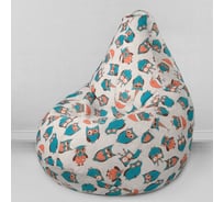 Мешок для сидения Mypuff Новогодние Совы груша размер Комфорт XXXL bbb_578