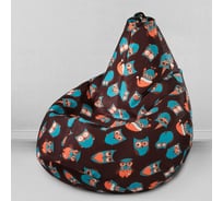 Мешок для сидения Mypuff Ночные Новогодние совы груша размер Стандарт XXL b_579