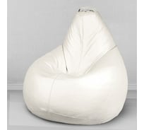 Мешок для сидения Mypuff груша размер Комфорт XXXL экокожа молоко bbb_056