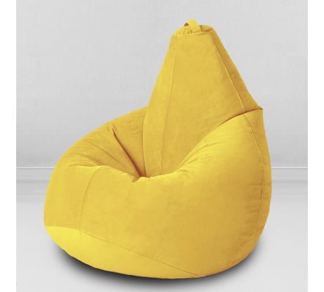 Мешок для сидения Mypuff груша размер Комфорт XXXL мебельная ткань желтый bbb_535