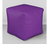 Подушка для сидения Mypuff кубик экокожа цвет фиолетовый 40x40 см k_285