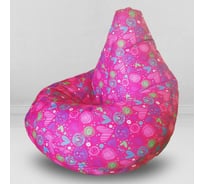 Мешок для сидения Mypuff Сердца груша размер Комфорт XXXL оксфорд bbb_589