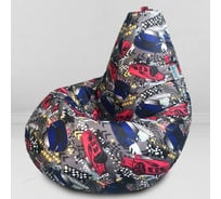 Мешок для сидения Mypuff Супер кар груша размер Комфорт XXXL оксфорд bbb_606
