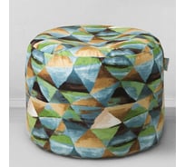 Мешок для сидения Mypuff Твинкли цилиндр мебельная ткань бирюза pkv_509