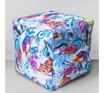 Мешок для сидения Mypuff Рыбки кубик k_395