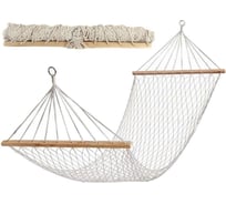 Гамак для дачи MoyDvor туристический подвесной садовый, сетка. 200x80см SAC0AP040