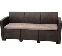 Аризона/Arizona, Диван трехместный, венге (3-х местная подушка) B:rattan 40-712-2/3 BIO
