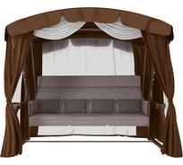 Качели садовые взрослые для дачи Redford 4ех местные Бригантина Люкс 50502