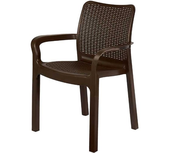Кресло Ingreen Rattan 50.6x58x83.3 см, горький шоколад 231084