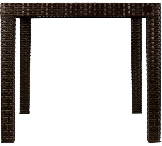 Стол садовый Rattan, 78,9x78,9x70,1 см, горький шоколад INGREEN 231080