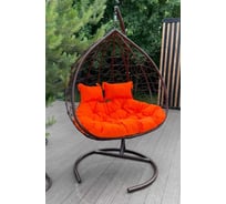 Подушка двухсторонняя для подвесного кресла/качелей Лаура FISHT оранжевый, полиэстер FIS-110/210/310/410
