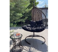 Подушка двухсторонняя для подвесного кресла/качелей Лаура FISHT черный, полиэстер FIS-105/205/305/405