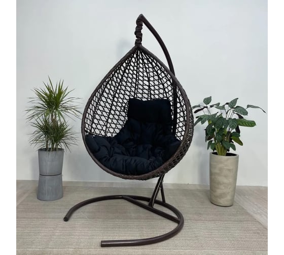 Подушка для подвесного кресла/качелей Лаура COMFORT Черный CFTpd-4