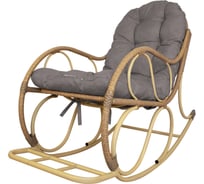 Кресло-качалка M-GROUP Элит бежевое, подушка Пепел 12800509