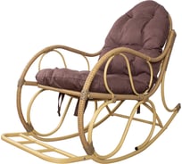Кресло-качалка M-GROUP Элит разборное бежевое, подушка Какао 12810505