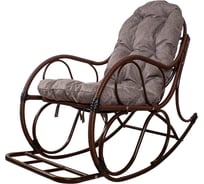 Кресло-качалка M-GROUP Элит разборное коричневое, подушка Пепел 12810209