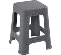 Табурет Violet Ротанг h45 см, серый 220218