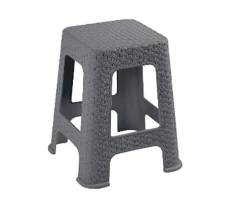 Табурет Violet Ротанг h45 см, серый 220218