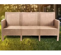 Диван трехместный садовый ВПМ СадКо капучино, под ротанг 6199882