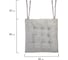 Подушка сидушка на стул ВЕЛЬВЕТ 38x38см, КОМПЛЕКТ 2 ШТ, полиэстер, серая, CLASSIC PRIMILA 700504 6