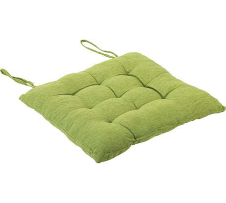 Подушка сидушка на стул PRIMILA LUX рогожка 40x40см, полиэстер, зеленая, 700500