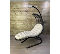 Подвесное кресло Pletenev Шезлонг коричневый цвет KPS-04-05