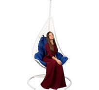 Подвесное кресло BiGarden синяя подушка WindWhiteBL