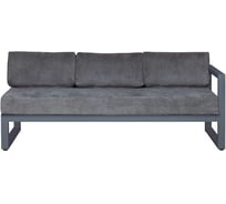 Диван уличный GreenWeen CAPRI модульный, с правым подлокотником, каркас алюминий, цвет серый, подушки велюр цвет темно-серый, 1900х750х770, GW-AL-CAPRI-SOFAM-R-1900G