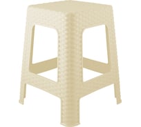 Табурет большой ПОЛИМЕРБЫТ Артлайн h 450мм (молочный) 434450700