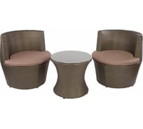 Кофейный комплект ЭкоДизайн стол и 2 кресла 210025