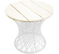 Стол M-GROUP Бонго Классика макси белый, диаметр 0,56 м 19220156