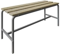 Скамья гардеробная Металл-Завод 45х70х35 см, настил сосна, каркас серый BG4570351L1